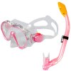 ACRA Šnorchlovací dětský set Maska Šnorchl 2v1 růžový
