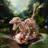 RoboTime 3D dřevěná mechanická skládačka Velociraptor
