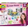 LENA Třpytivé vázy kreativní set s barvičkami malování na sklo