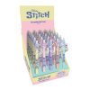 Tužka/pero gumovací Stitch 15cm plast 5 druhů 30ks v boxu