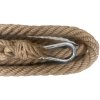 ACRA Lano šplhací juta přírodní 3m x 35mm s kovovou přezkou
