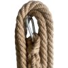 ACRA Lano šplhací juta přírodní 3m x 35mm s kovovou přezkou