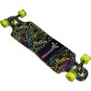 Muuwmi Longboard Compact ABEC 7 Neon se svítícími kolečky
