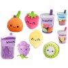 PLYŠ Fluffy Menu smoothie nápoj set kelímek na zip + ovoce 5ks 3 druhy