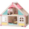 WOODY DŘEVO Domeček malý se 2 panenkami a doplňky *DŘEVĚNÉ HRAČKY*