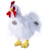 PLYŠ Kohout bílý stojící 33cm Eco-Friendly *PLYŠOVÉ HRAČKY*