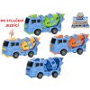 Auto stavební míchačka 10cm jezdící po stlačení plast 4 barvy