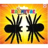 Pavouk černý 11cm halloween dekorace set 2ks na kartě