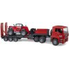 BRUDER 02772 Auto MAN TGA tahač s přívěsem + manipulátor Manitou MT633