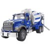 BRUDER 02814 (2814) Nákladní auto Mack Granite - domíchávač betonu modrý