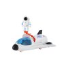 Raketoplán s astronautem plast 20cm na baterie se světlem, zvukem v krabici 18,5x25cm