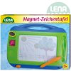 LENA Tabulka magnetická barevná 32x25x3cm set s tužkou a 2 razítky