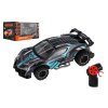 Auto RC sportovní plast 2,4GHz 20cm na baterie šedo-tyrkysové v krabici 24x12x14cm
