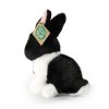 Rappa Plyšový králík bílo-černý sedící 16 cm ECO-FRIENDLY