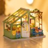 RoboTime 3D dřevěná skládačka Miniatura domečku Rozkvetlé jaro