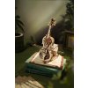 RoboTime 3D dřevěná skládačka hrací skříňky Kouzelné violoncello (mechanický pohon)