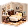 RoboTime 3D dřevěná skládačka Miniatura domečku Ložnice Sweet Dream