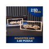 Ugears 2,5D dřevěné mechanické puzzle Roadster MK3