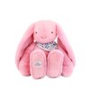 Doudou Plyšový králík XXL s šátkem růžový 50 cm