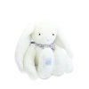 Doudou Plyšový králík XXL s šátkem bílý 50 cm