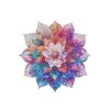 RoboTime Dřevěné puzzle Květinová mandala