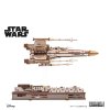 Ugears 3D dřevěná mechanická skládačka Star Wars Luke Skywalker X-Wing stíhačka