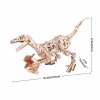 RoboTime 3D dřevěná mechanická skládačka Velociraptor