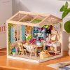 RoboTime 3D dřevěná skládačka Miniatura domečku Letní veranda