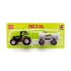 Traktor s přívěsem plast 16cm 6 druhů na kartě