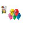 Balonek /Balonky nafukovací 10'' průměr 26cm Všechno nejlepší 10ks v sáčku