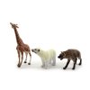 Zvířátka safari ZOO plast 10cm mix druhů 12ks v boxu