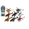 Vrtulník/Helikoptéra kov/plast 10cm mix barev 12x9x5cm v krabičce 24ks v boxu