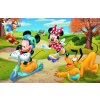 Minipuzzle 54 dílků Mickey Mouse Disney/ Den s přáteli 4 druhy v krabičce 9x6,5x4cm 40ks v boxu
