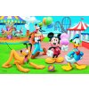 Minipuzzle 54 dílků Mickey Mouse Disney/ Den s přáteli 4 druhy v krabičce 9x6,5x4cm 40ks v boxu