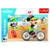 Minipuzzle 54 dílků Mickey Mouse Disney/ Den s přáteli 4 druhy v krabičce 9x6,5x4cm 40ks v boxu