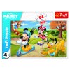 Minipuzzle 54 dílků Mickey Mouse Disney/ Den s přáteli 4 druhy v krabičce 9x6,5x4cm 40ks v boxu