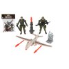 Sada vojáci s dronem s doplňky plast v sáčku 17x21x5cm