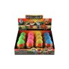 Dinosaurus kousací ve vajíčku plast 10cm 4 barvy 12ks v boxu