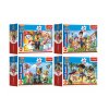 Minipuzzle 54 dílků Paw Patrol/Tlapková Patrola 4 druhy v krabičce 9x6x3cm 40ks v boxu