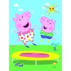 Minipuzzle miniMaxi 20 dílků Prasátko Peppa/Peppa Pig 4 druhy v krabičce 11x8cm 24ks v boxu