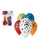 Balonek/Balonky nafukovací fotbal 12'' průměr 30cm 5ks v sáčku