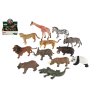 Zvířátka safari ZOO plast 13-18cm mix druhů 12ks v boxu
