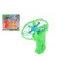 Vystřelovací vrtulka + startér plast 10cm 2 barvy v kartě