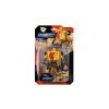 Transformer auto/robot plast 14cm žlutý na kartě 17x26x6cm
