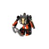 Transformer auto/robot plast 14cm černý na kartě 17x26x6cm