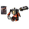 Transformer auto/robot plast 14cm černý na kartě 17x26x6cm