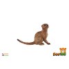 Surikata zooted plast 6cm světle hnědá
