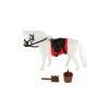 Kůň fliška se sedlem s doplňky 16cm 2 barvy v sáčku