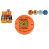 Míček extrémně skákací basketbalový pěna 6cm 4 barev 24ks v boxu