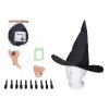 Sada čarodějnice plast nos, brada, prsty, klobouk, zuby v sáčku 22x28cm karneval